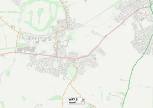 Wakefield WF7 5 Print Map Sector