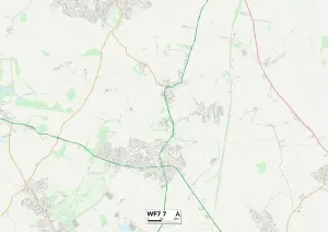 Wakefield WF7 7 Print Map Sector