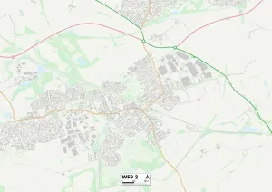 WF - Wakefield Prints: Wakefield WF9 2 Print Map Sector