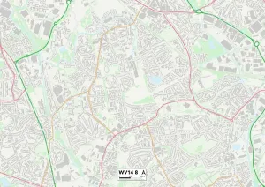 Wolverhampton WV14 8 Print Map Sector