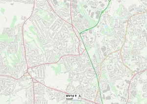 Wolverhampton WV14 9 Print Map Sector
