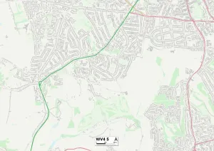 Wolverhampton WV4 5 Print Map Sector