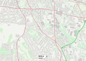Wolverhampton WV4 6 Print Map Sector