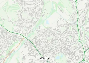 Wolverhampton WV6 0 Print Postcode Sector Map