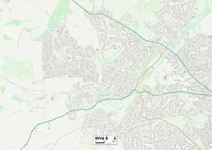 Wolverhampton WV6 8 Print Map Sector