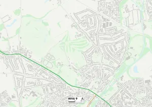 Wolverhampton WV6 9 Print Map Sector Map