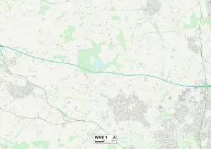 Wolverhampton WV8 1 Print Map Sector