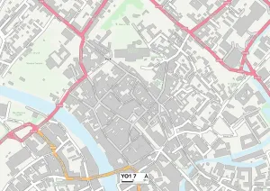 York YO1 7 Print Map Sector