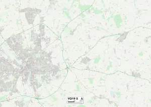 York YO19 5 Print Map Sector
