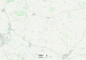 York YO8 6 Postcode Sector Print Map