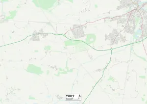 York YO8 9 Print Map Sector