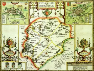 Rutland Historical John Speed 1610 Map Rutland Historical John Speed 1610 Map
