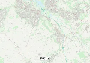South Lanarkshire ML3 7 Print Map