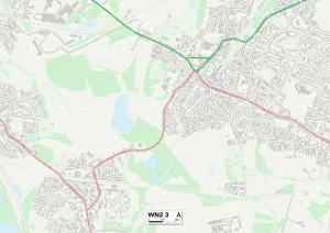 Wigan WN2 3 Print Map Sector