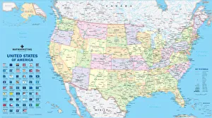 USA Political Map