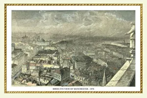 Bird's Eye View of Manchester from the New Town Hall Tower 1876 Bird's Eye View of Manchester from the New Town Hall Tower 1876