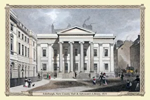 Edinburgh New County Hall and Advocate's Library 1831 Edinburgh New County Hall and Advocate's Library 1831