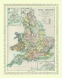 Map of England and Wales showing the Principal Religious Houses in the time of Henry VIII Map of England and Wales showing the Principal Religious Houses in the time of Henry VIII
