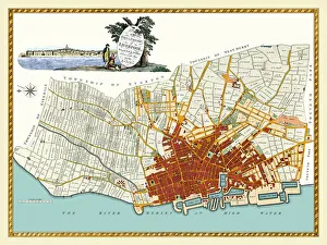 Old Map of Liverpool 1785 by Surveyed by Charles Eyes Old Map of Liverpool 1785 by Surveyed by Charles Eyes