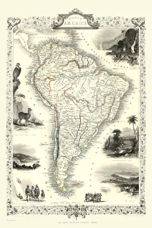Old Map Of South America Gallery of Photo Prints and Gifts