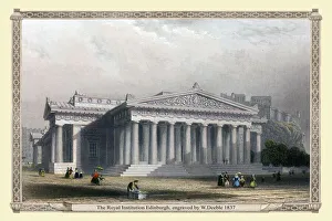 The Royal Institution Edinburgh, engraved by W.Deeble 1837 The Royal Institution Edinburgh, engraved by W.Deeble 1837