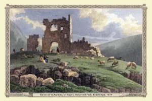 Ruins of St Anthony's Chapel, Holyrood Park, Edinburgh 1831 Ruins of St Anthony's Chapel, Holyrood Park, Edinburgh 1831