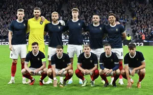 Print of Scotland Starting Eleven at Hampden Park