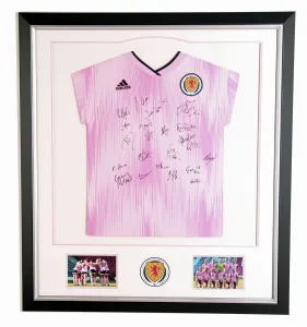 Scotland Women's 2019 Signed World Cup Framed shirt Scotland Women's 2019 Signed World Cup Framed shirt