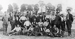 No 1 Troop B Squadron South Yorkshire Regiment pose for the camera during a break in No 1 Troop B Squadron South Yorkshire Regiment pose for the camera during a break in