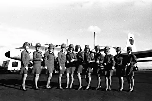 11 air stewardesses who earned their wings after passing the Northeast Airlines air 11 air stewardesses who earned their wings after passing the Northeast Airlines air