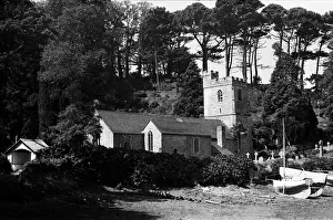 The 13th century St Just in Roseland Church, in St Just in Roseland, Cornwall The 13th century St Just in Roseland Church, in St Just in Roseland, Cornwall