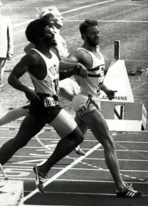 1972 Olympic Games in Munich, West Germany. Mens 400 Metres Quarter Final Heat 1972 Olympic Games in Munich, West Germany. Mens 400 Metres Quarter Final Heat
