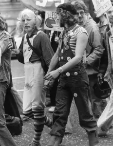 1977 Gay Pride March through London to Hyde Park A©Mirrorpix 1977 Gay Pride March through London to Hyde Park A©Mirrorpix