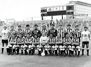 The 1983 - 1984 Newcastle United Team Group Squad photo featuring manager Arthur Cox The 1983 - 1984 Newcastle United Team Group Squad photo featuring manager Arthur Cox