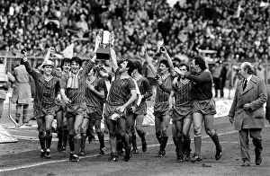 1983 Milk Cup Final at Wembley Stadium. Liverpool 2 v Manchester United 1 1983 Milk Cup Final at Wembley Stadium. Liverpool 2 v Manchester United 1