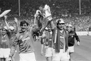 1984 FA Cup Final at Wembley Stadium. Watford 0 v Everton 2 1984 FA Cup Final at Wembley Stadium. Watford 0 v Everton 2