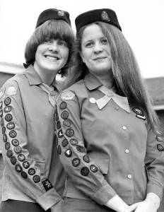 The 1st Denton Girl Guide Company had something to celebrate when two of their members The 1st Denton Girl Guide Company had something to celebrate when two of their members
