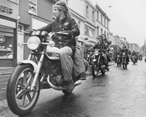 2000 Motorcycle Action Group members ride down Union Street 2000 Motorcycle Action Group members ride down Union Street