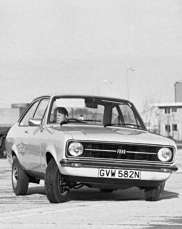 Images Dated 21st January 1975: 21st January 1975: The new Ford Escort 1100 seen here being demonstrated at the Ford