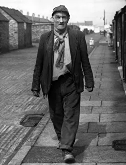 73-year-old Jack Lisle strides back to his home in Chesnut Street, Ashington 73-year-old Jack Lisle strides back to his home in Chesnut Street, Ashington