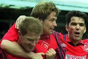 Aberdeen v Celtic Scotish Premier match at Pittodrie Stadium 15th April 1995 Aberdeen v Celtic Scotish Premier match at Pittodrie Stadium 15th April 1995