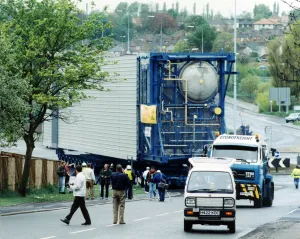 Abnormal load being transported from Redpath Engineering Services Ltd, Portrack Abnormal load being transported from Redpath Engineering Services Ltd, Portrack
