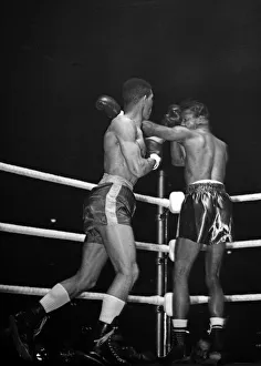 Action from the Randolph Turpin v Sugar Ray Robinson fight at Earls Court Action from the Randolph Turpin v Sugar Ray Robinson fight at Earls Court
