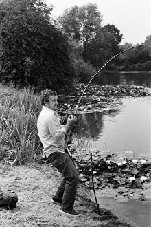 Actor Bernard Cribbins today went fishing near Shepperton Actor Bernard Cribbins today went fishing near Shepperton