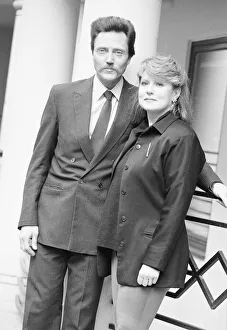 Actor Christopher Walken seen here with hid wife Georianne in London. March 1987 Actor Christopher Walken seen here with hid wife Georianne in London. March 1987