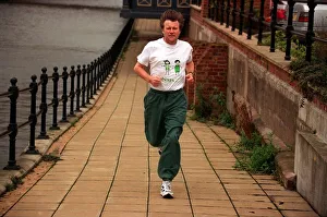Actor David Neilson training for the London marathon Actor David Neilson training for the London marathon