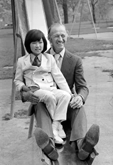 Actor David Niven and Japanese boy Ando. David Niven and his co-star Actor David Niven and Japanese boy Ando. David Niven and his co-star