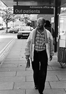 Actor Douglas Lambert who has been diagnosed with AIDS leaving St Stephen's Hospital Actor Douglas Lambert who has been diagnosed with AIDS leaving St Stephen's Hospital