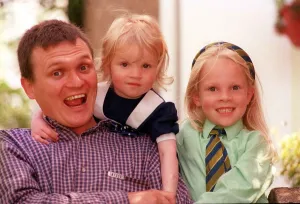 Actor Douglas Sannachan with daughters Rhona and Heather June 1998 Actor Douglas Sannachan with daughters Rhona and Heather June 1998