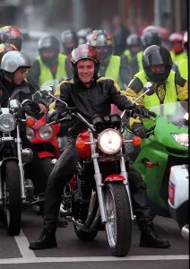 Actor Ewan McGregor leading the pack August 1998 Actor Ewan McGregor leading the pack August 1998